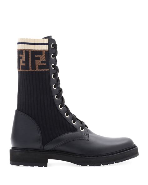 fendi ff combat boots|thigh high Fendi boots.